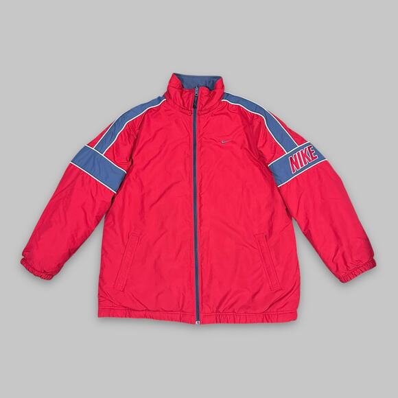 Vintage Nike Reversible Red & Blue Full-Zip Jacket – Size XL/2XL - Picture 1 of 7